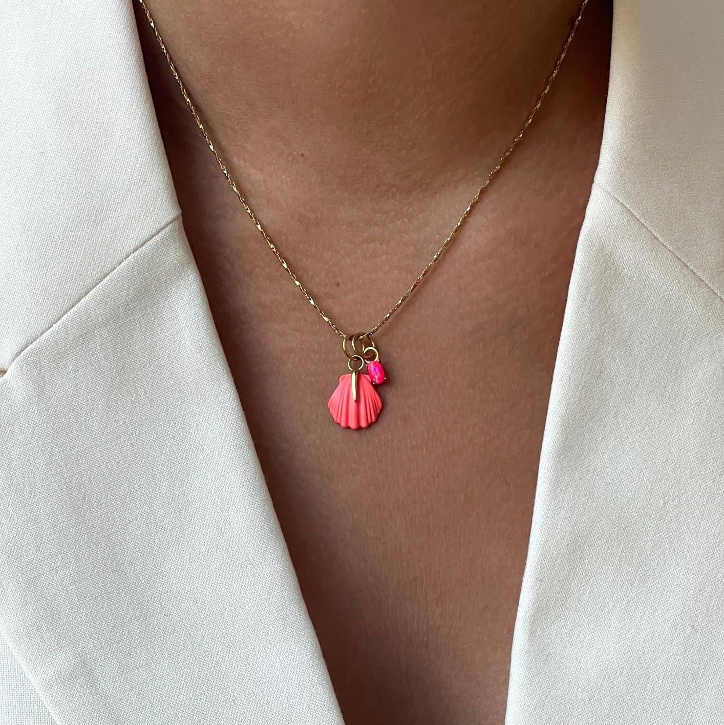 Necklace Baguette Shell