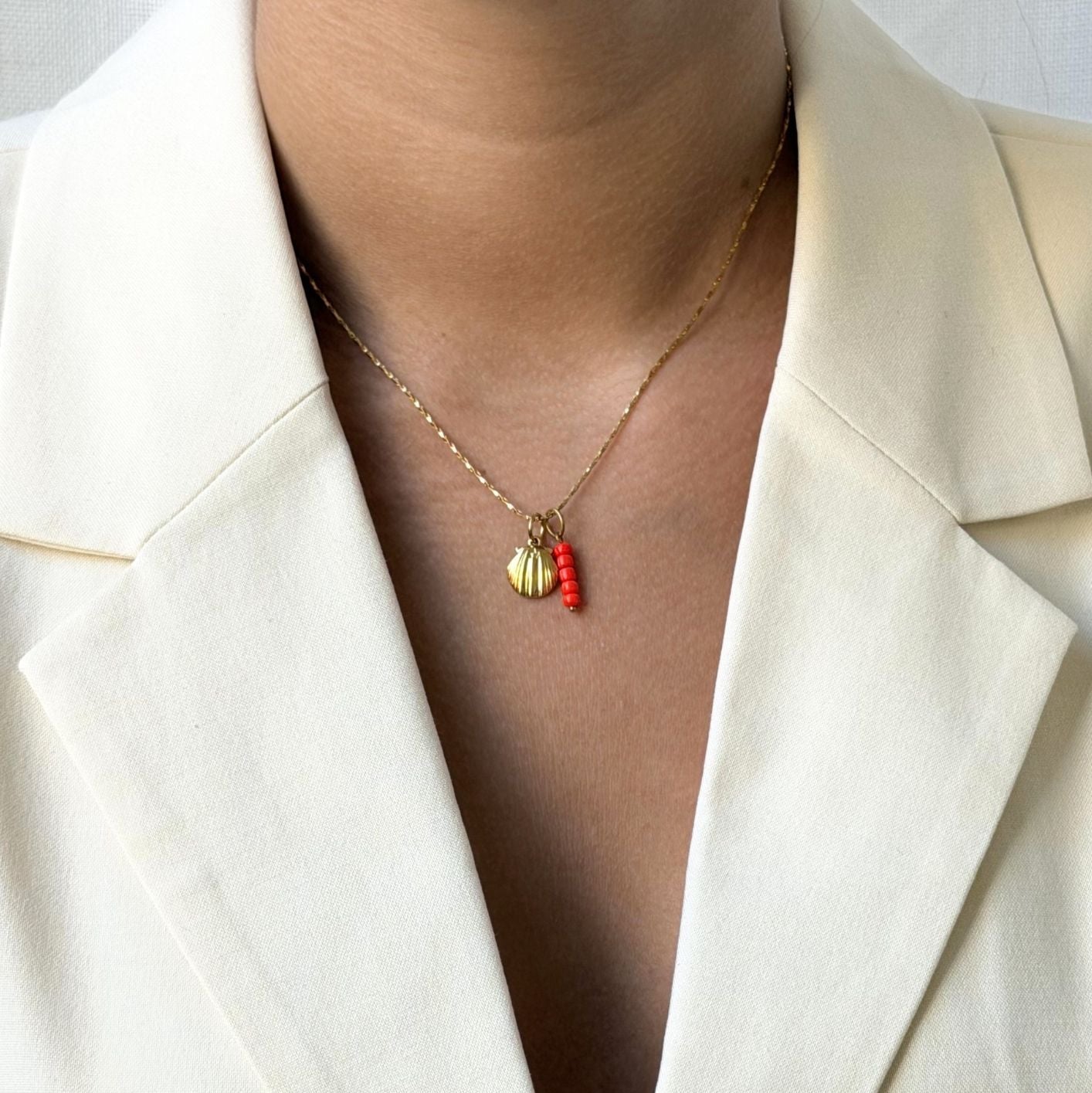 Necklace Scallop Beads