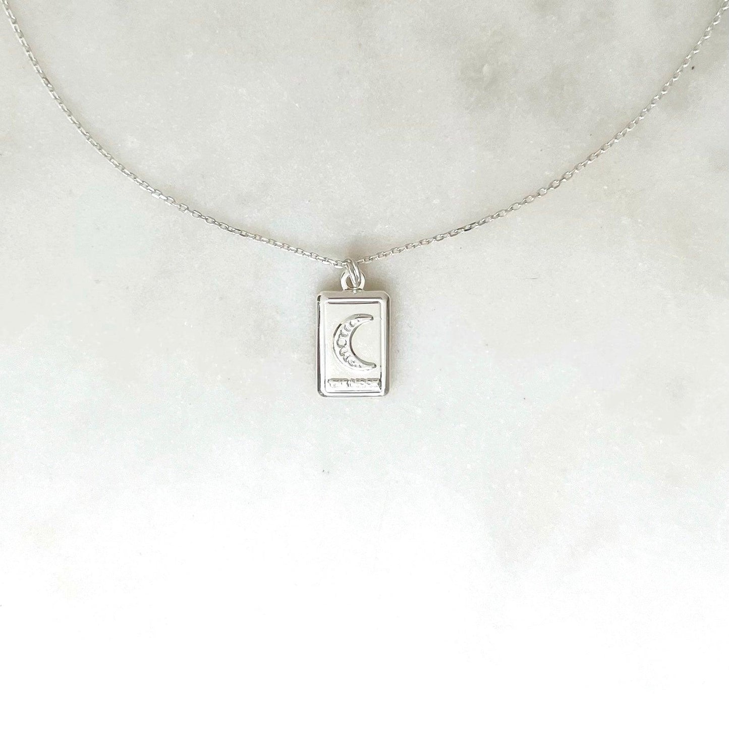 Sample Choker Moon Tarot Silverplated