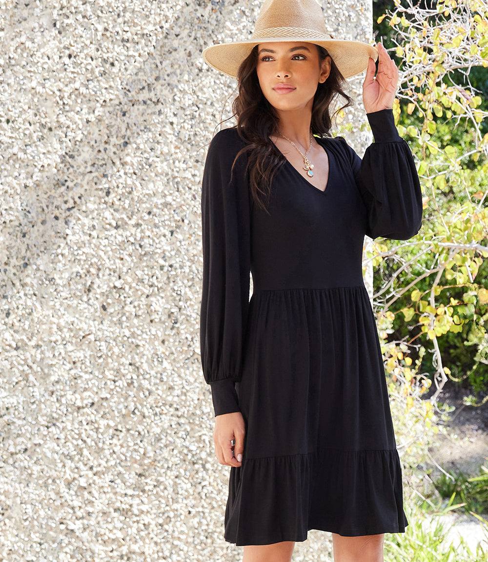 Long Sleeve Tiered Dress