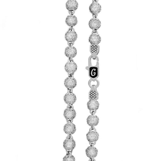 18" 4mm Iced Ball Chain