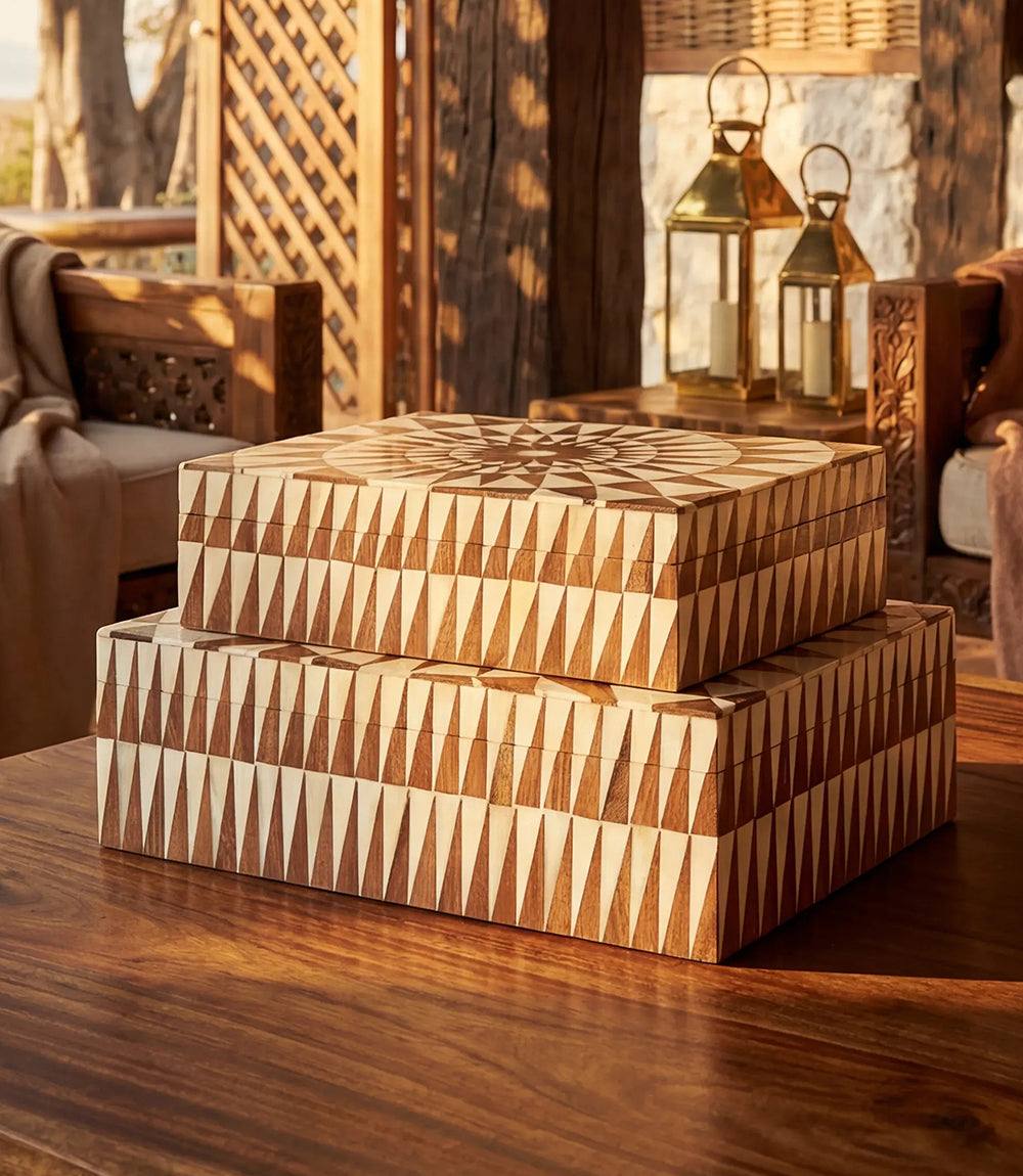 Small Mosaic Bone Decorative Box