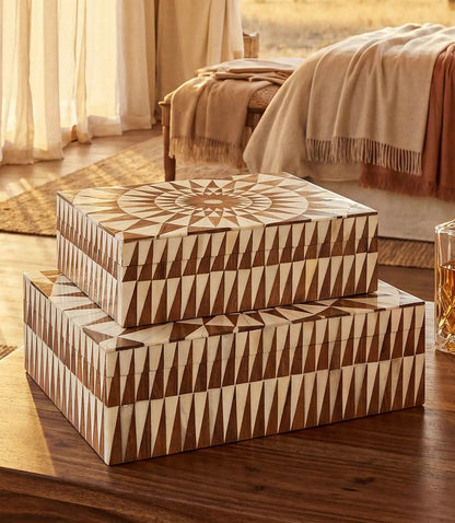 Small Mosaic Bone Decorative Box