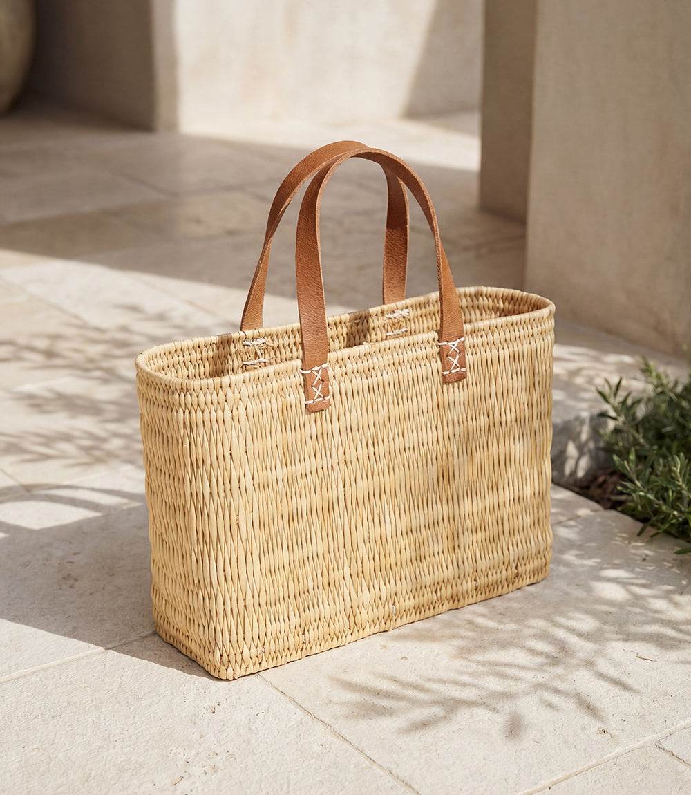 Natural Straw Tote Bag