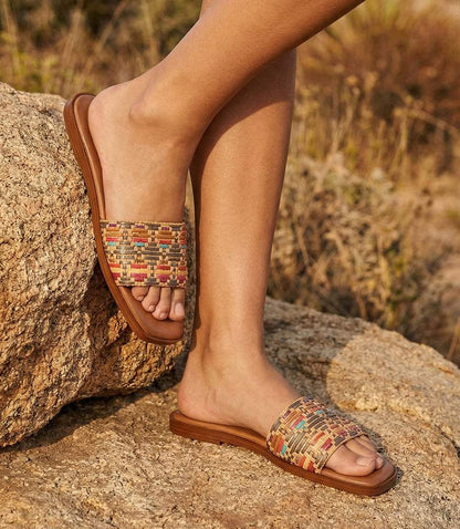 Seychelles Palm Oasis Slide Sandals