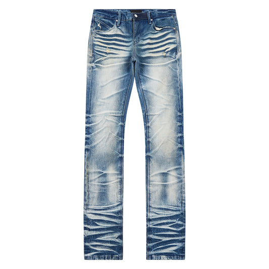 Clayton Stacked Medium Blue Denim