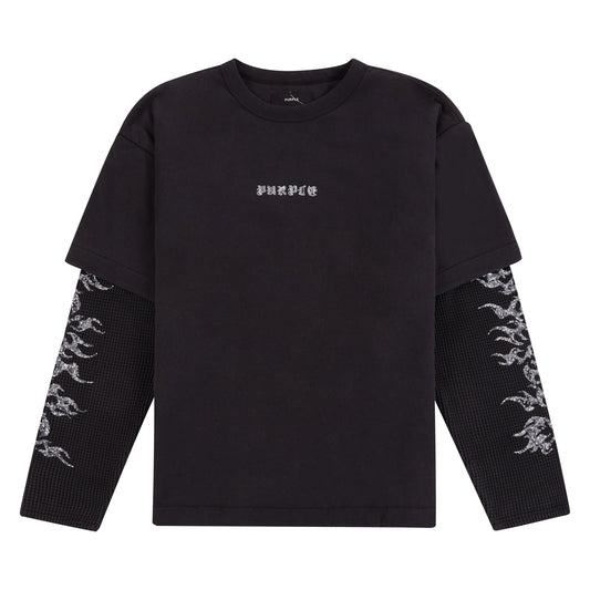 Sequin Flame L/S Tee