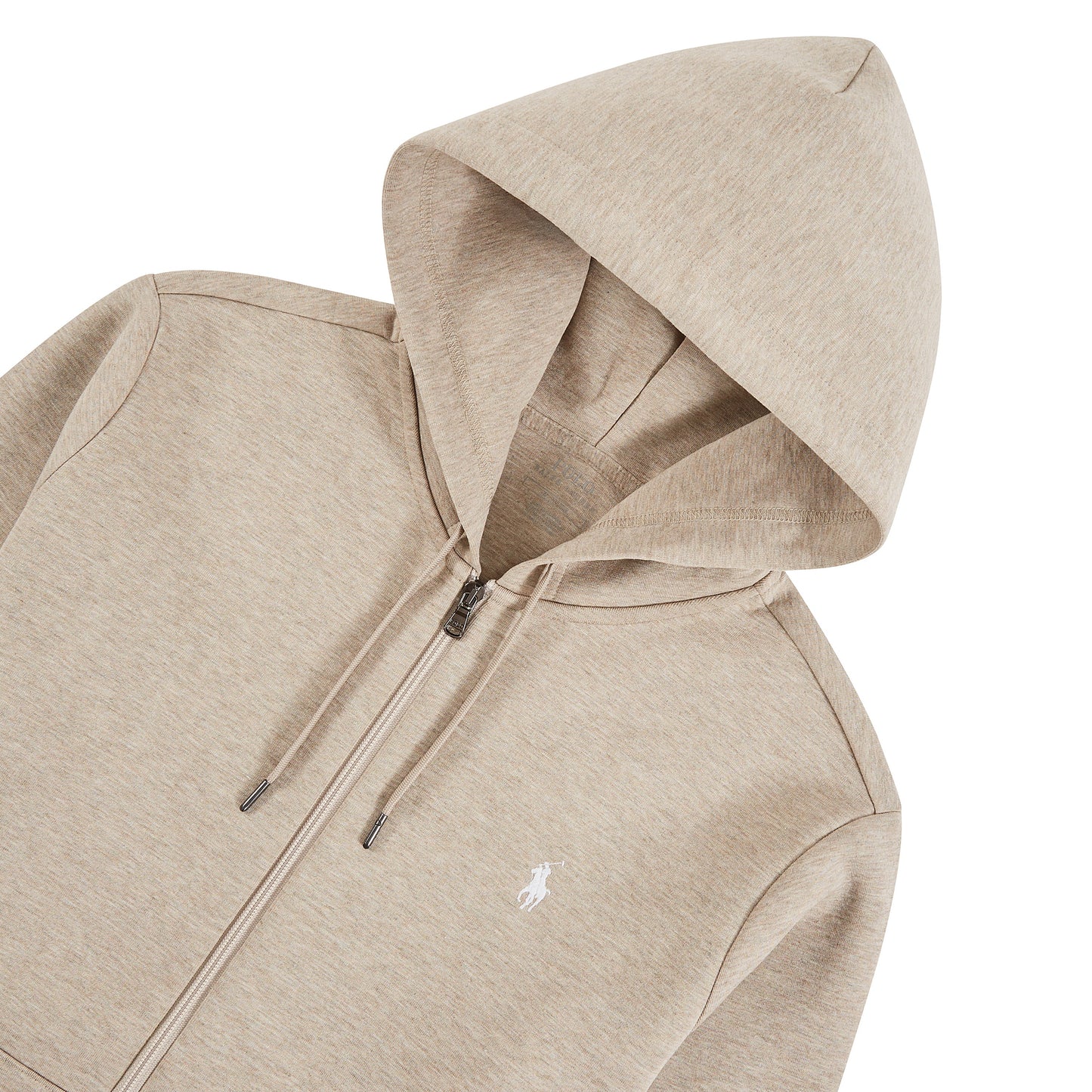 Double-Knit Full Zip Hoodie | Tuscan Beige Heather