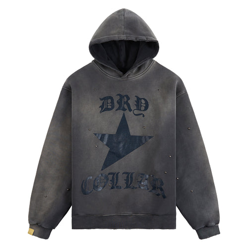 Dry Collar Studded Hoodie