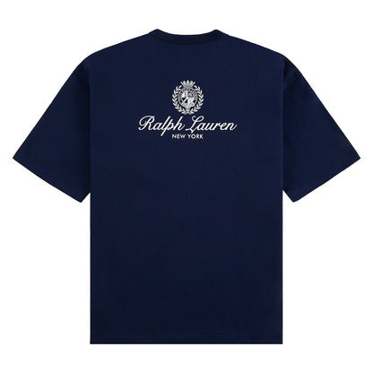 RL Crest Tee | Navy