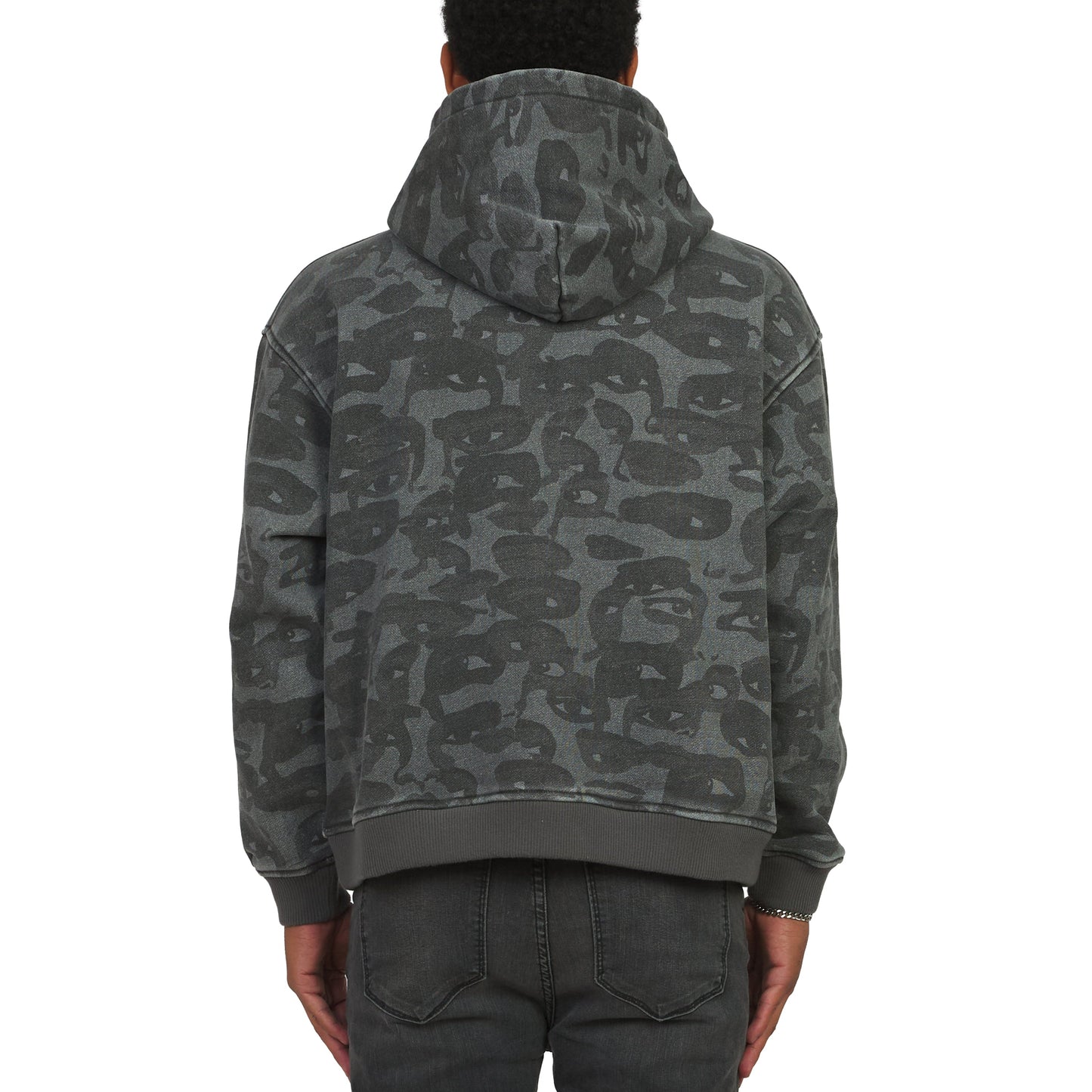 Face Camo Hoodie | Black