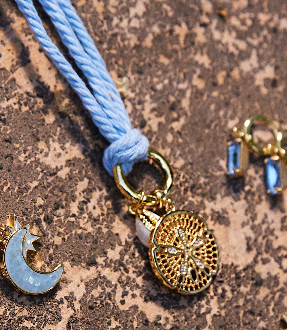 Cowrie Shell And Sand Dollar Cord Necklace