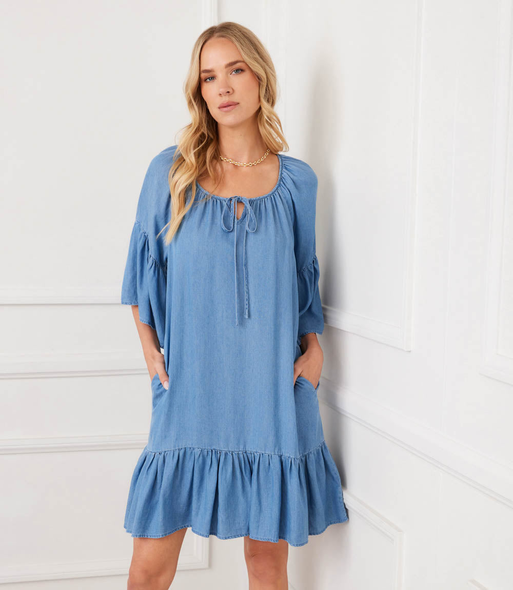 Ruffle Hem Dress