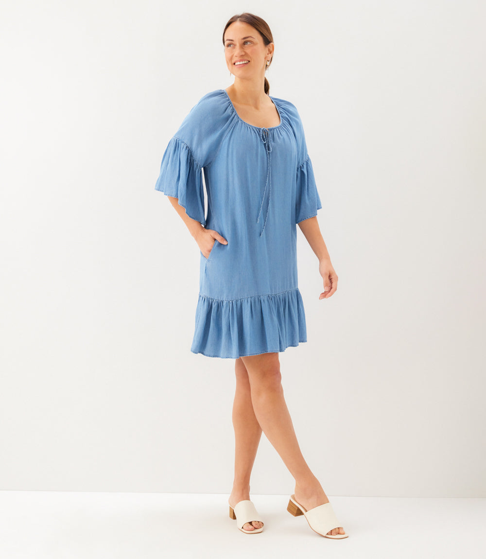 Ruffle Hem Dress