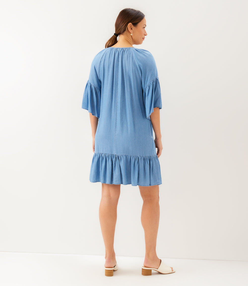Ruffle Hem Dress