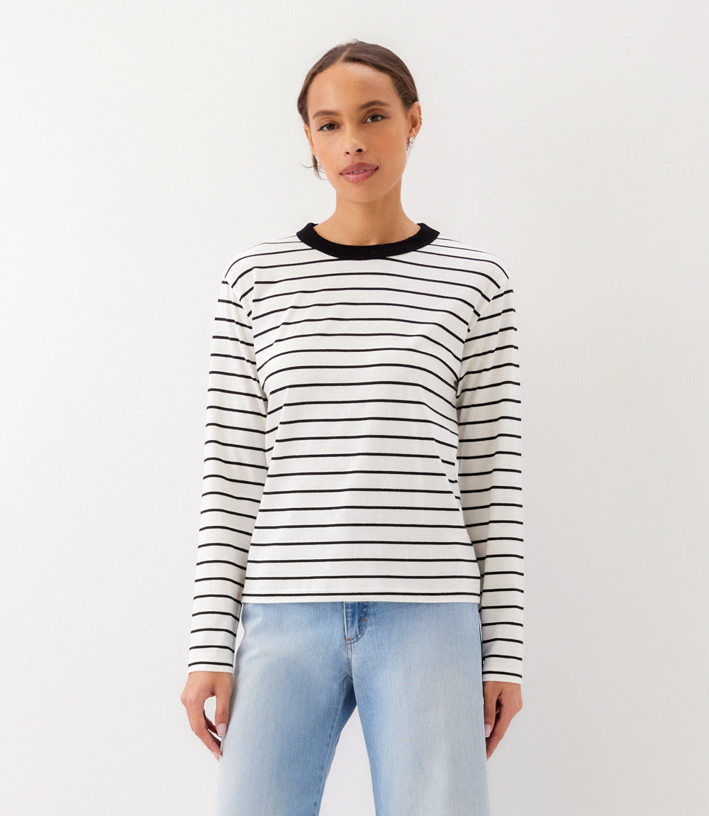 Stripe Long Sleeve Top