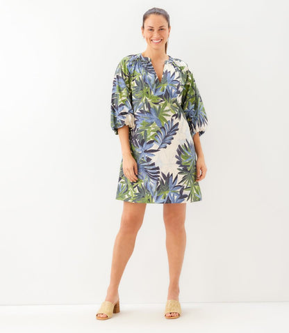 Puff Sleeve Peasant Dress