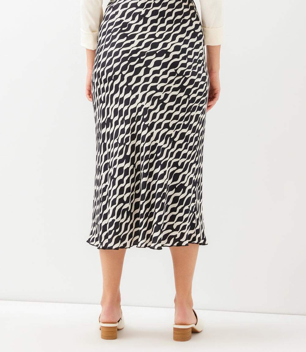 Satin Bias Cut Skirt