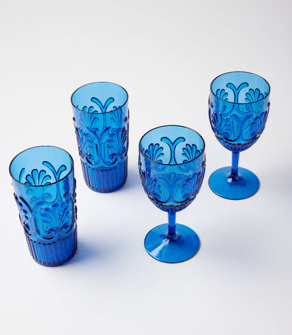 Acrylic Fleur Drinking Glass