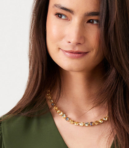 Gemstone Tennis Necklace
