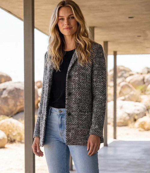 Petite Size Tweed Blazer