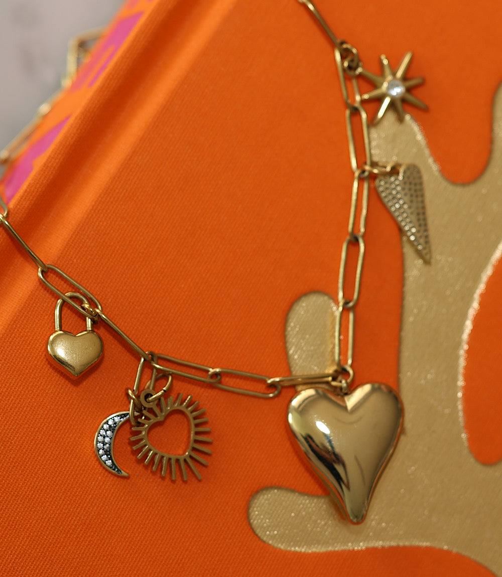 To The Moon And Back Charm Necklace
