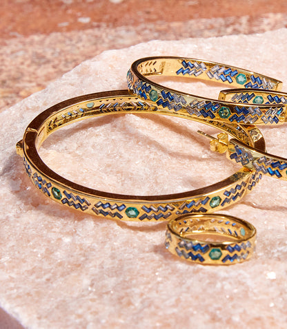 Crystal Inlay Bracelet