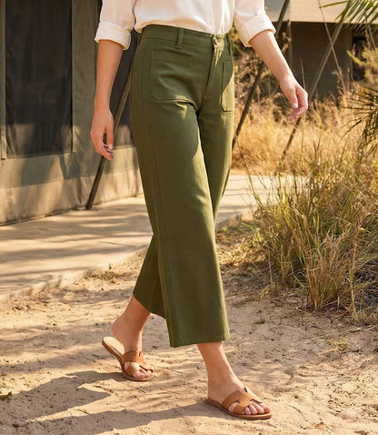 Lauren Patch Pocket Cropped Pants
