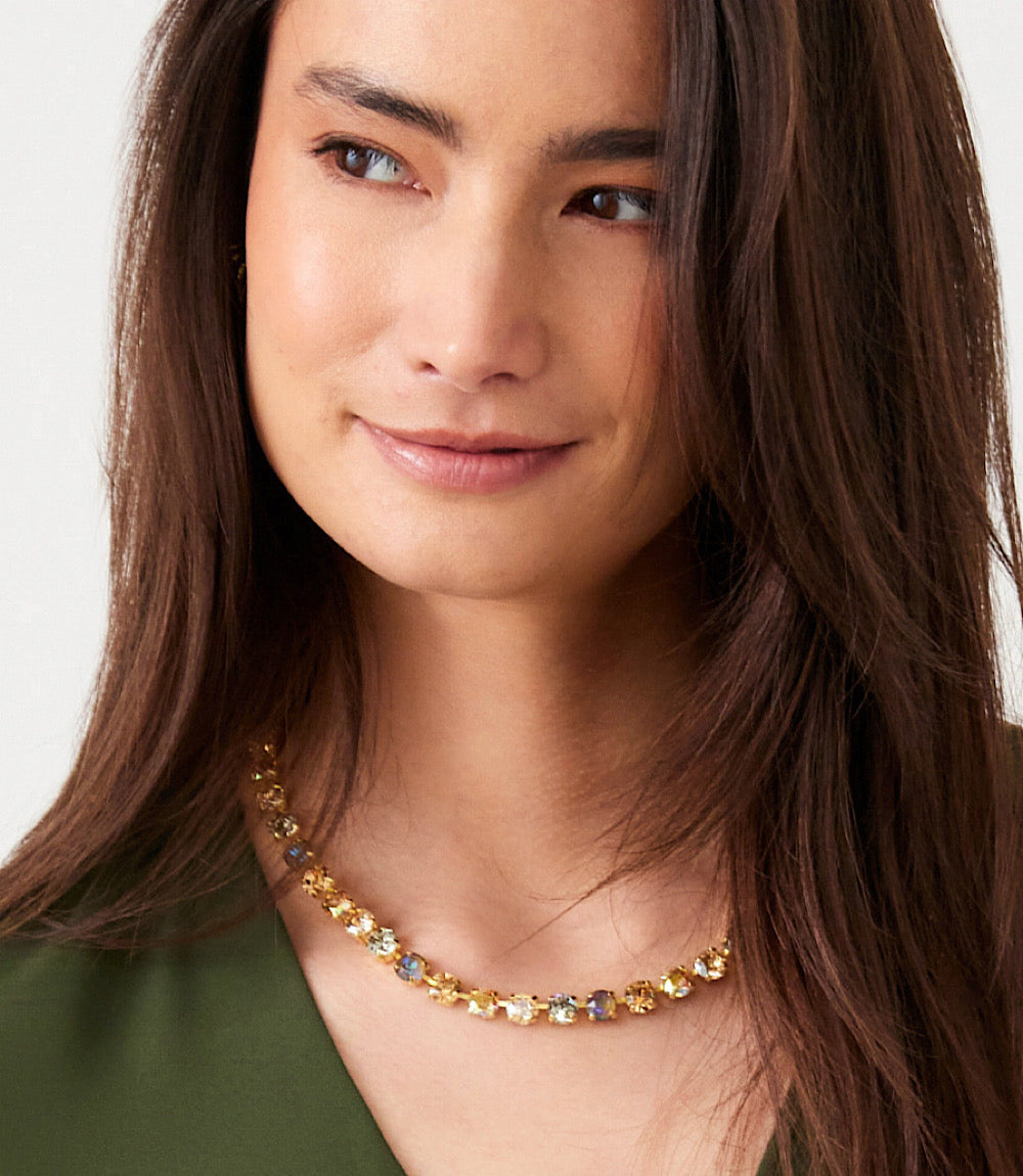 Gemstone Tennis Necklace