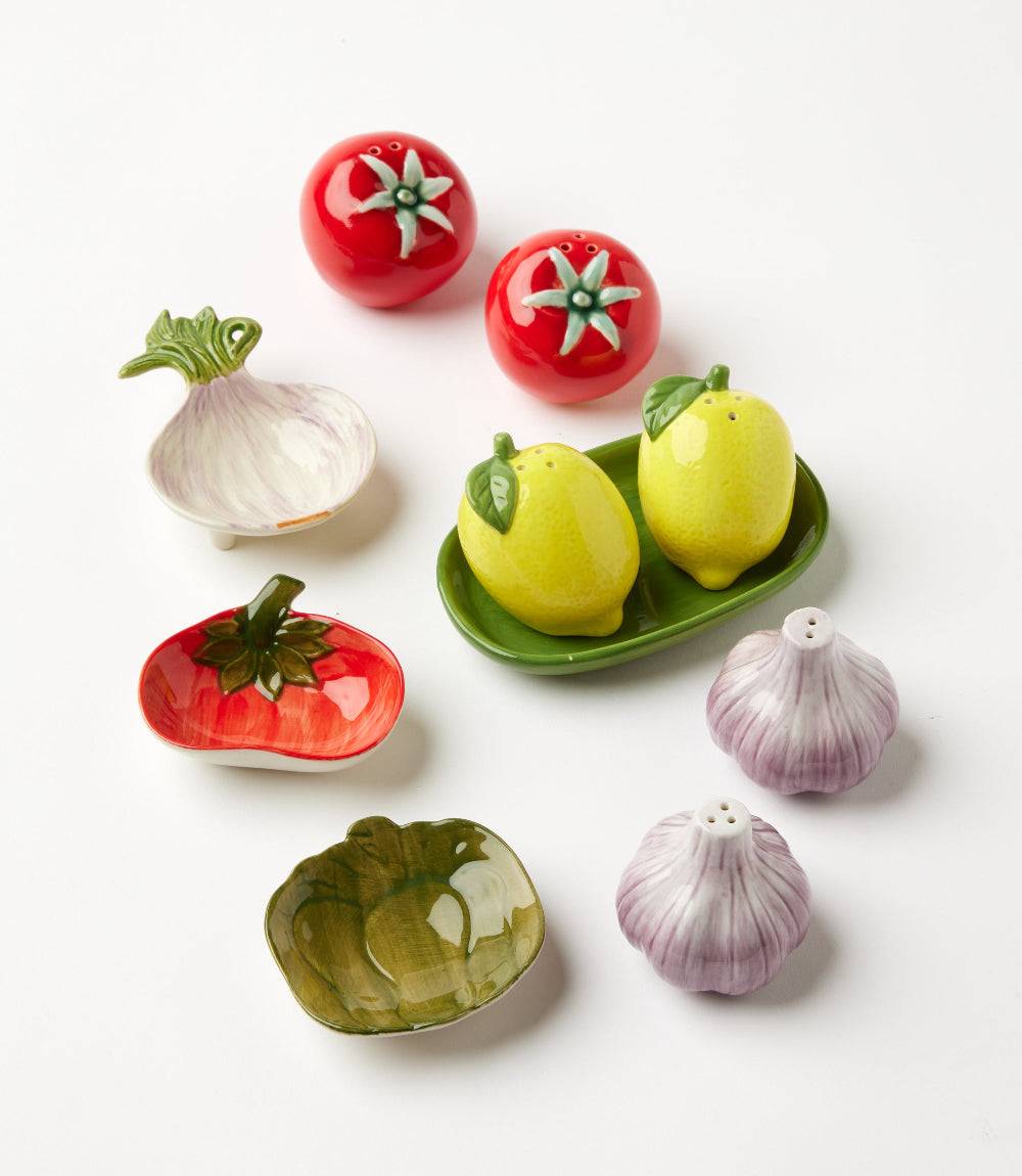 Garden Vegetable Tidbit Dishes, Set Of 3