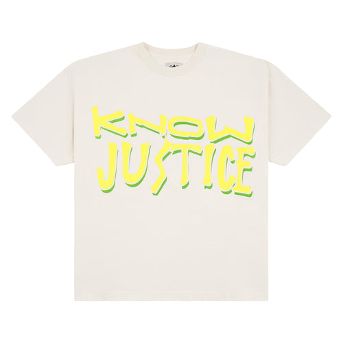 Know Justice Know Peace Tee | White