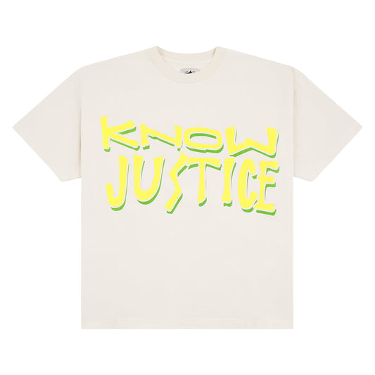 Know Justice Know Peace Tee | White