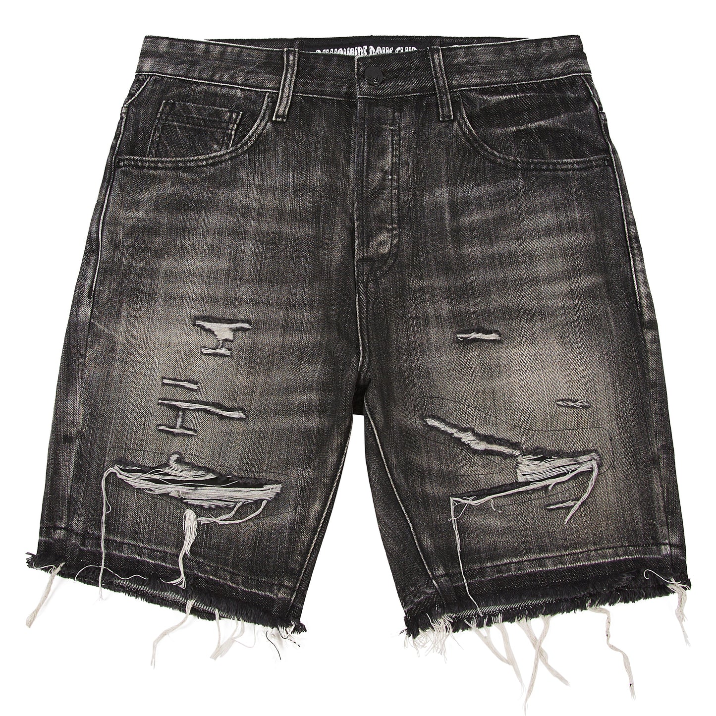 Cadet Crater Denim Short | Crater Black