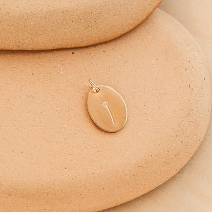 Raising Wildflowers Oval Pendant