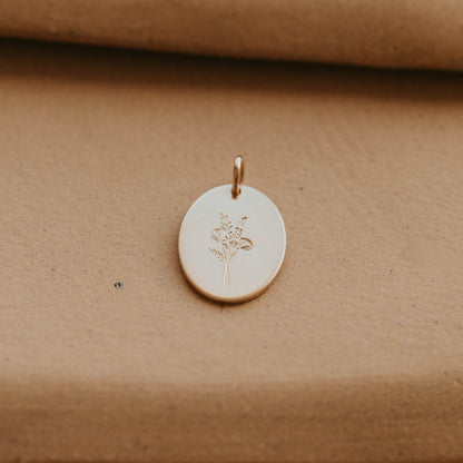 Raising Wildflowers Oval Pendant