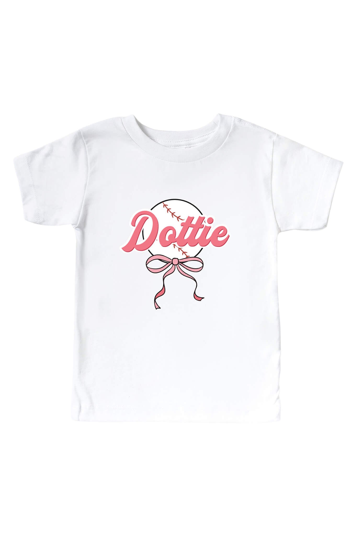 Personalized Ballpark Babes Graphic Bodysuit & Kids Tee | White