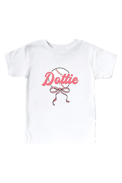 Personalized Ballpark Babes Graphic Bodysuit & Kids Tee | White