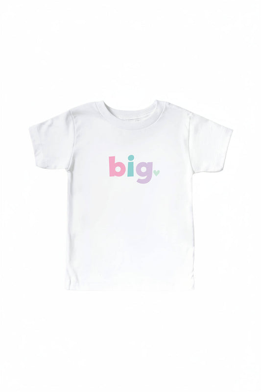 Big, Middle, Little Graphic Tee | White