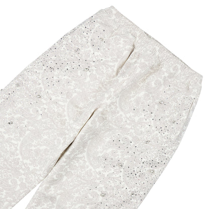 Cashew Blossom Pearl Sweatpant | White