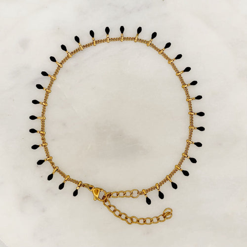 Black tassels bracelet