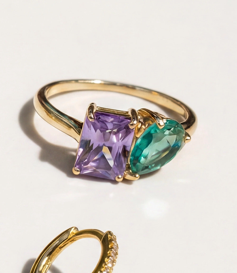 Perfect Pair Gemstone Ring