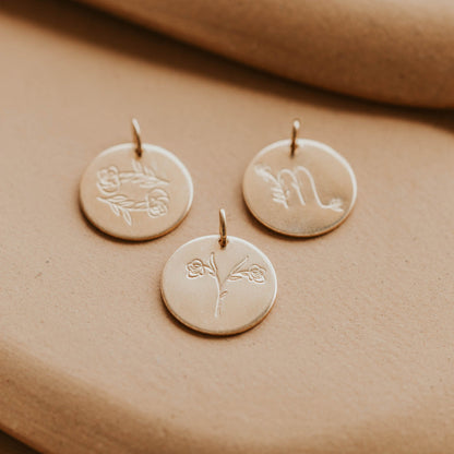 Zodiac In Bloom Charm