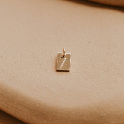 Digits Tag Charm
