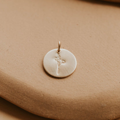 Raising Wildflowers Circle Pendant