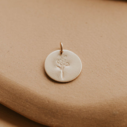 Raising Wildflowers Circle Pendant
