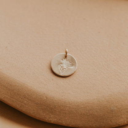 Birth Flower In Bloom Charm