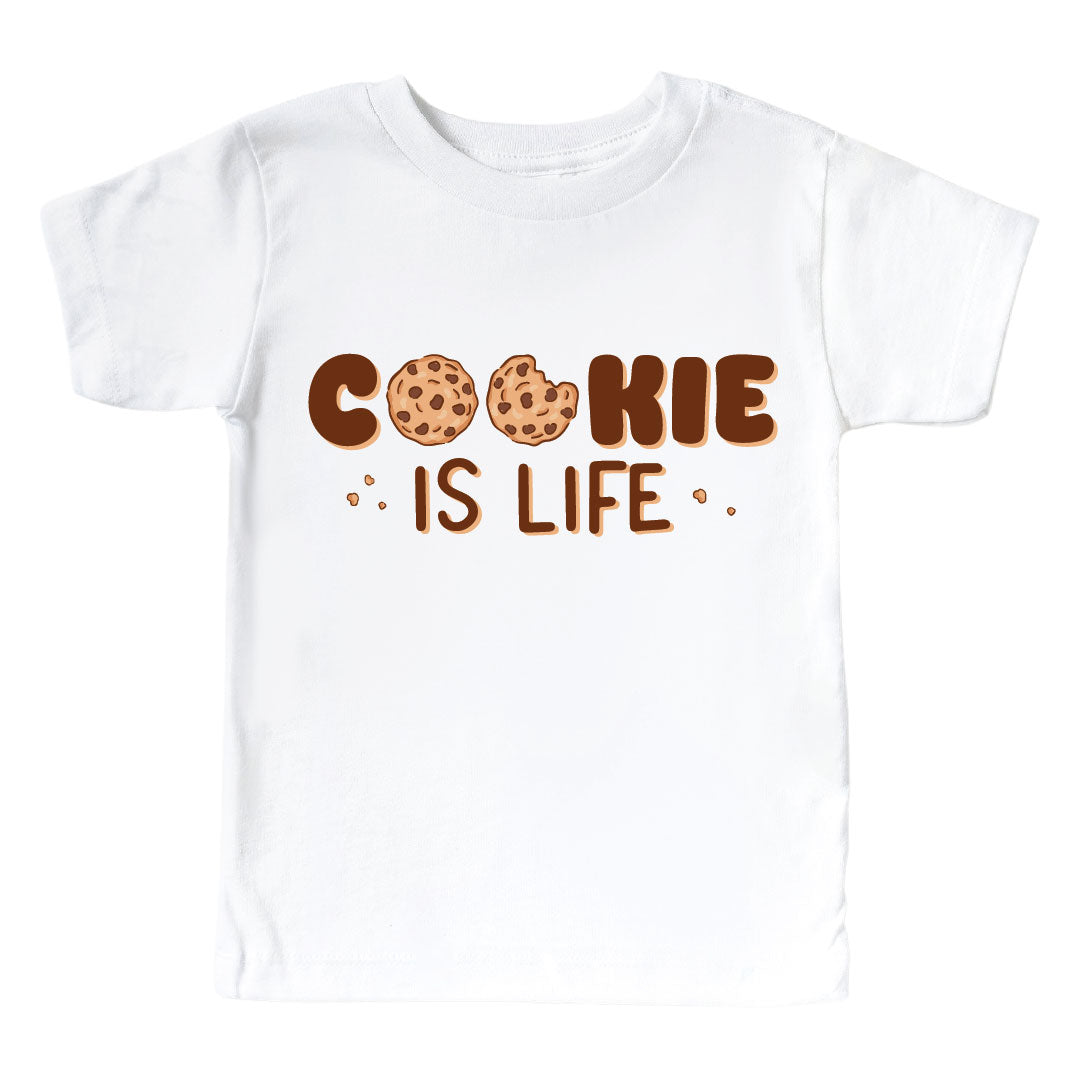 Cookie Is Life Graphic Bodysuit & Kids Tee | White