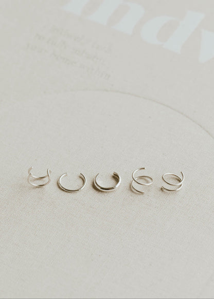 Piercings Optional Earring Set - Silver