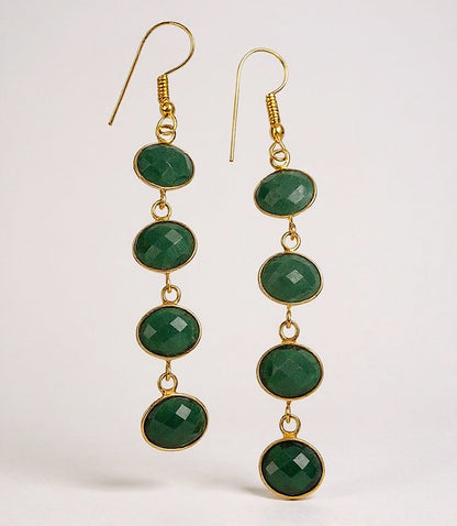 Four Drop Gemstone Earrings