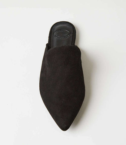 Suede Leather Mules